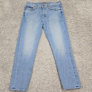 Mother Jeans Womens 29 Blue The Scrapper Ankle Camera Obscura Button Fly
